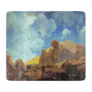 Maxfield Parrish Morgon 1922 Moln Blå Konstkopia
