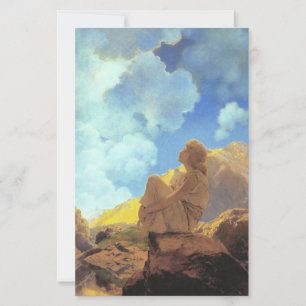 Maxfield Parrish Morgon 1922 Moln Blå Konstkopia