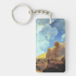 Maxfield Parrish Morgon 1922 Moln Blå Konstkopia