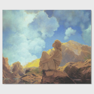Maxfield Parrish Morgon 1922 Moln Blå Konstkopia Presentpapper