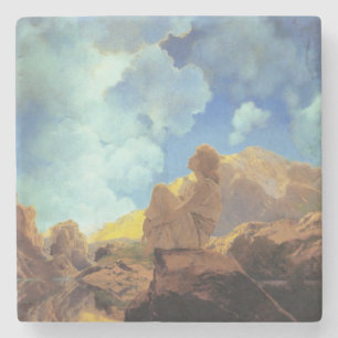 Maxfield Parrish Morgon 1922 Moln Blå Konstkopia Stenunderlägg