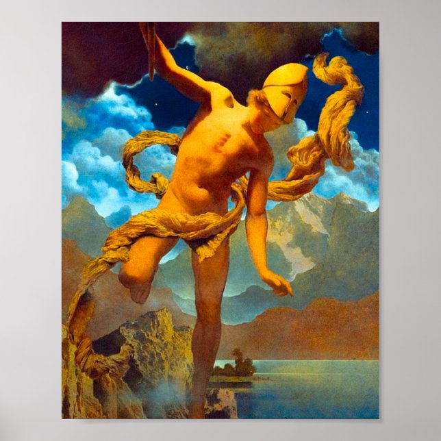 Maxfield Parrish Prometheus Poster (Framsidan)