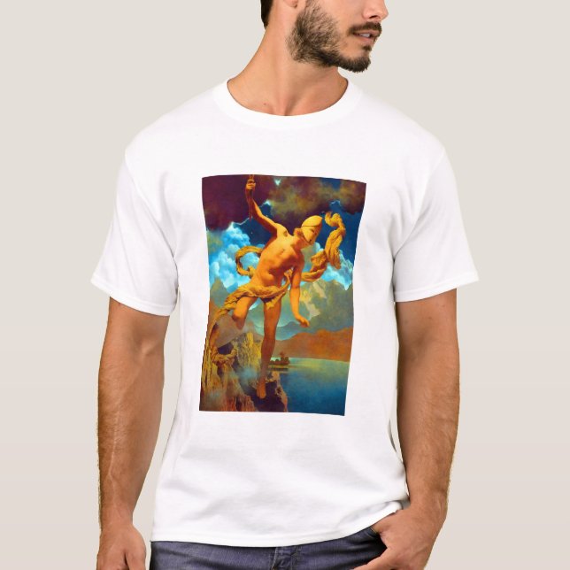 Maxfield Parrish Prometheus T Shirt (Framsida)