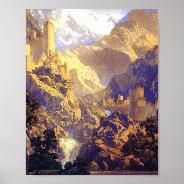 Maxfield Parrish Romantik 1922 Poster (Framsidan)