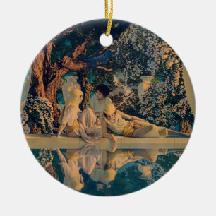 Maxfield Parrish The Garden of Allah 1918 Finkonst Julgransprydnad Keramik