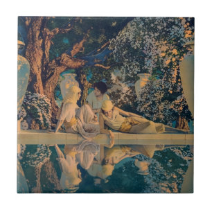 Maxfield Parrish The Garden of Allah 1918 Finkonst Kakelplatta