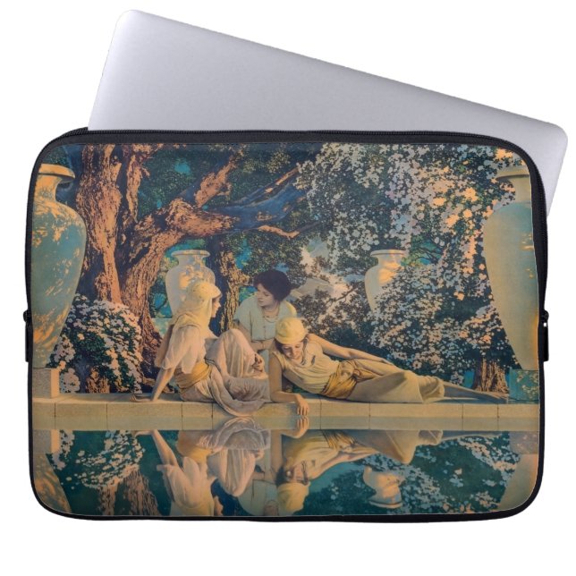 Maxfield Parrish The Garden of Allah 1918 Finkonst Laptop Fodral (Framsidan)
