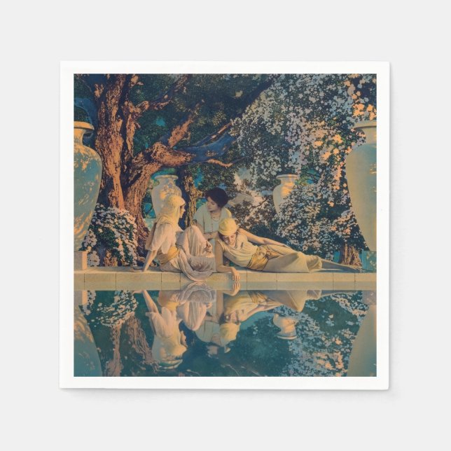 Maxfield Parrish The Garden of Allah 1918 Finkonst Pappersservett (Framsidan)