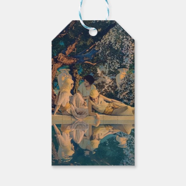 Maxfield Parrish The Garden of Allah 1918 Finkonst Presentetikett (Framsidan)