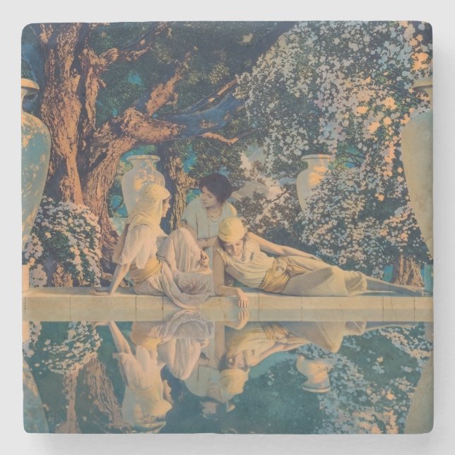 Maxfield Parrish The Garden of Allah 1918 Finkonst Stenunderlägg (Framsidan)