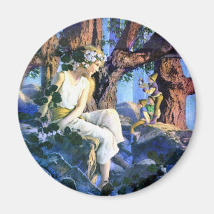 Maxfield Parrish's Fair Princess och Gnomes Magnet