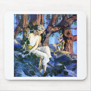 Maxfield Parrish's Fair Princess och Gnomes Musmatta