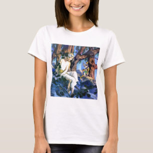 Maxfield Parrish's Fair Princess och Gnomes Tee