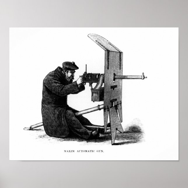 Maxim Automatic Gun Poster (Framsidan)