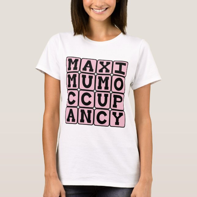 Maximal Beläggning, Roligt Graviditet T Shirt (Framsida)