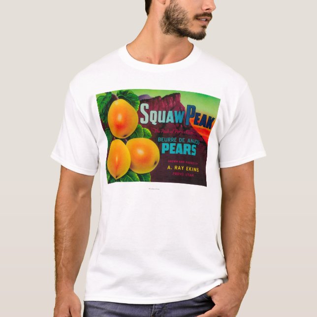Maximal Pearlåda LabelProvo, UT för Squaw T Shirt (Framsida)