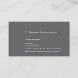 Maximal Understatement Visitkort