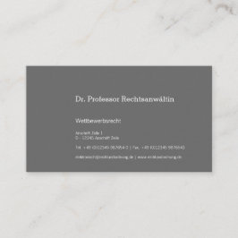 Maximal Understatement Visitkort