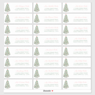 MaximaliRosa Baubles Helgdagars Cards Adress Klistermärken