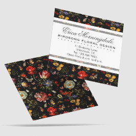 Maximalist Baroque Blommigt Fyrkantigt Visitkort