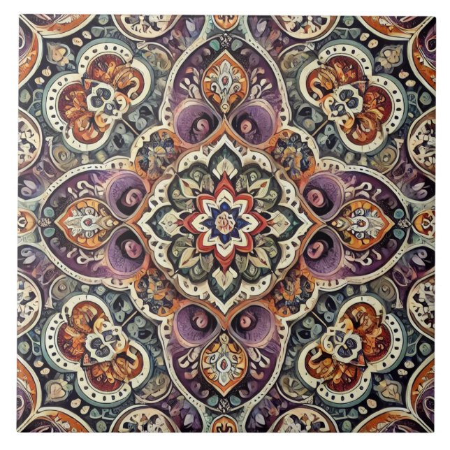 Maximalist Bohemian Elegance Kakelplatta (Framsidan)