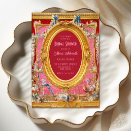 Maximalist Marie Antoinette Rococo Möhippa Inbjudningar