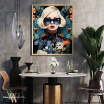 Maximalist Porträtt i Woman i Färg i fetstil
