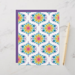 Maximalist Rainbow Blommigt Fontän 70s Ogee