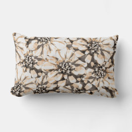 Maximalist Sepia Flowers  Lumbarkudde