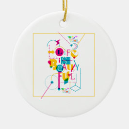 Maximalistdesign för skarpa personligheter julgransprydnad keramik