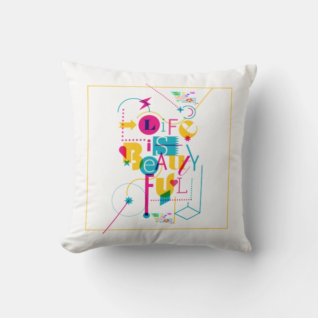 Maximalistdesign för skarpa personligheter kudde (Framsida)