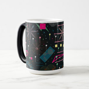 Maximalistisk abstrakt expressionism magisk mugg