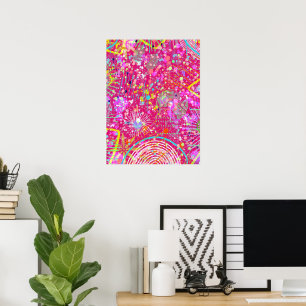 Maximalistisk abstrakt konst: godisaffären poster