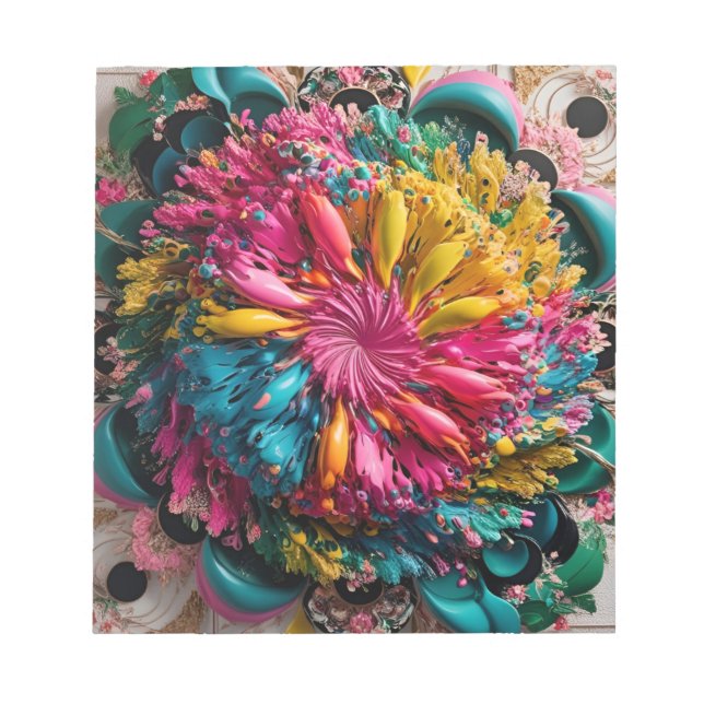 Maximalistisk, utskrivbar, elektronisk Abstrakt, f Anteckningsblock (Framsida)