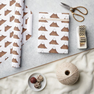 Maximalt bergsomfång med snö-tak utomhus presentpapper