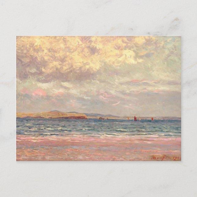 Maxime Maufra-Evening, Morgat Beach Vykort (Framsida)