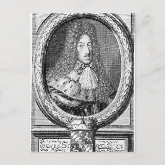 Maximilian II Emanuel Vykort (Framsida)