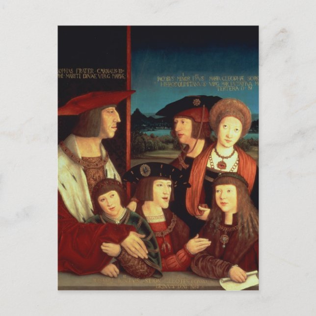 Maximilian jag med hans första fru vykort (Framsida)