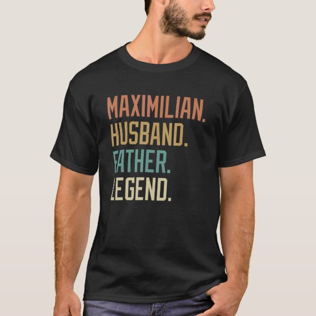 Maximilian Make Far Legend Fars dag Retr T Shirt (Framsida)