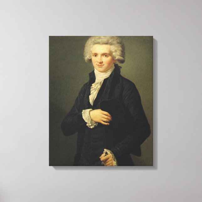 Maximilien de Robespierre 1791 Canvastryck (Framsida)