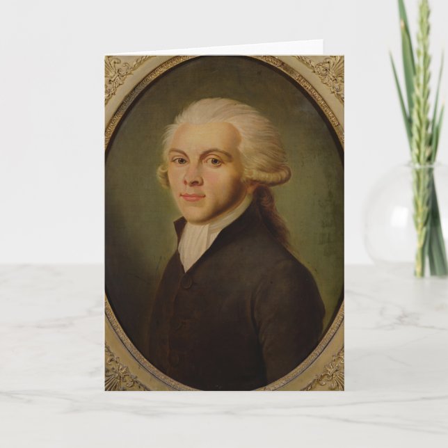 Maximilien de Robespierre c.1793 Kort (Framsida)