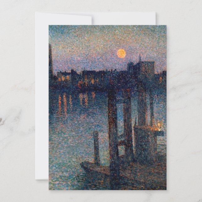 Maximilien Luce hamn of london Inbjudningar (Framsida)