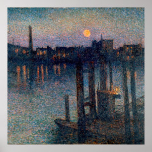 Maximilien Luce hamn of london Poster