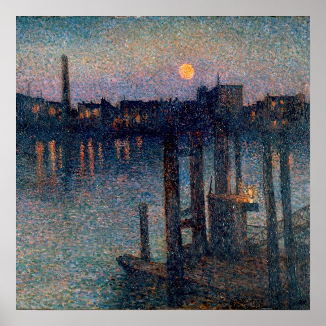 Maximilien Luce hamn of london Poster (Framsidan)