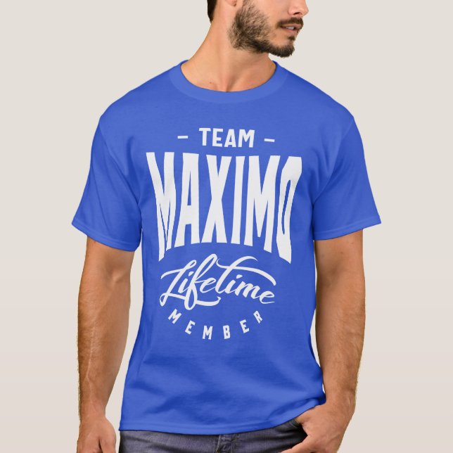 Maximo Personlig Namn Birthday Gift T Shirt (Framsida)
