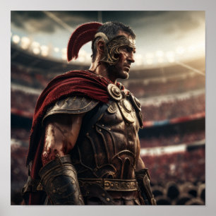 Maximus Gladiator - inspirerande romerska generale Poster