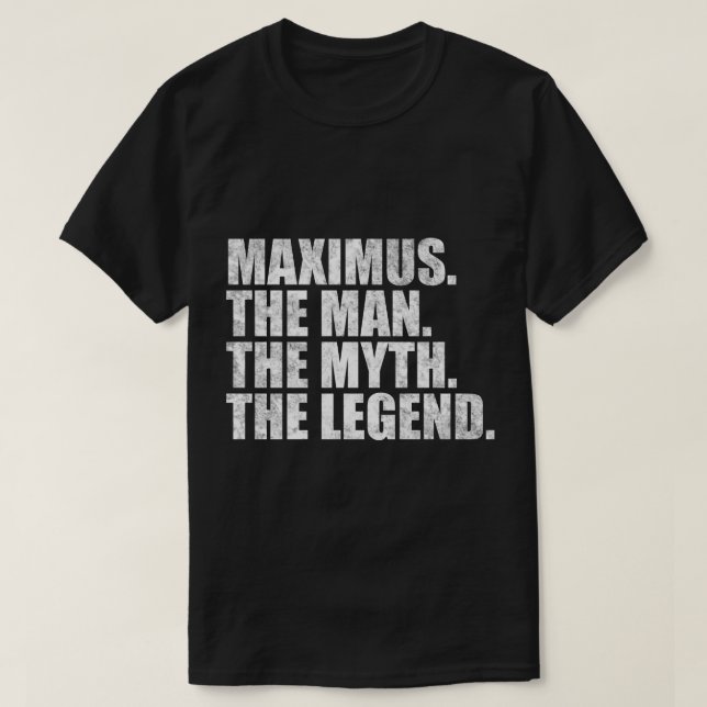 MaximusMaximus Namn Maximus given namn T Shirt (Design framsida)