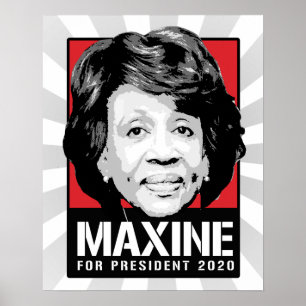 Maxine Vatten för ordförande 2020 - Poster