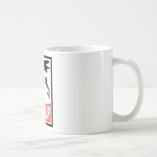MaxKeiser.com "stiger upp" muggen Kaffemugg (Höger)