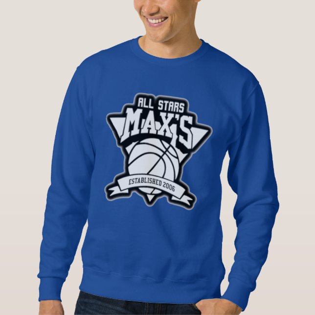Max's All Stars Logotyp Sweatshirt (blå) (Framsida)